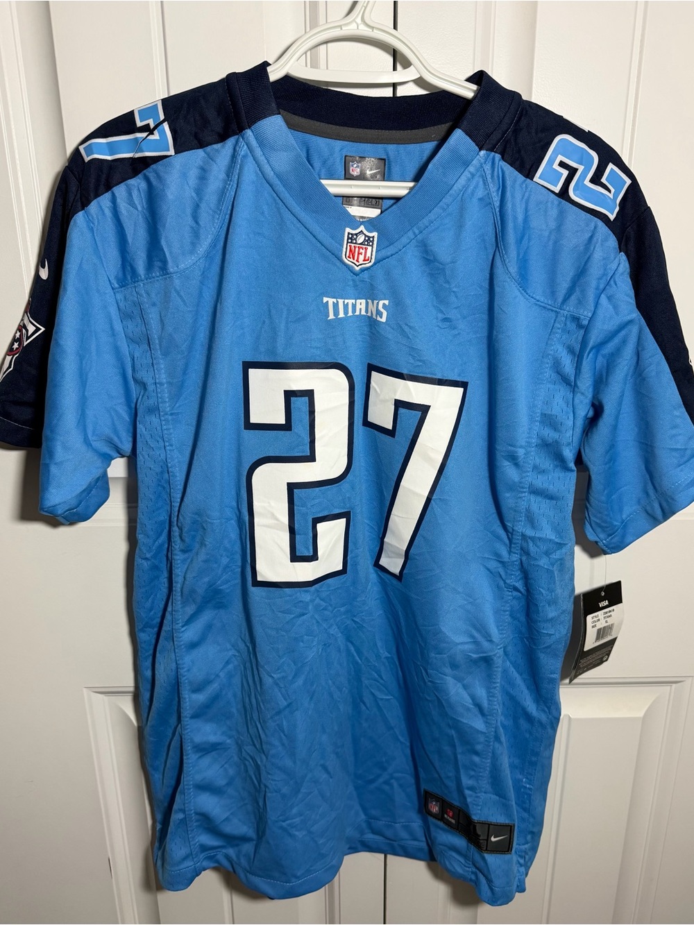 Eddie George #27 Tennessee Titans Nike On Field Jersey Youth XL 18/20 NWT
